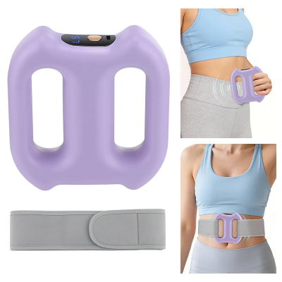 Picture of Electric Body Fascia Ring Fitness Massage Ring 5 Levels Vibration Body Shaping Massager Belly Waist Deep Tissue Massage Device