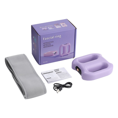 Picture of Electric Body Fascia Ring Fitness Massage Ring 5 Levels Vibration Body Shaping Massager Belly Waist Deep Tissue Massage Device