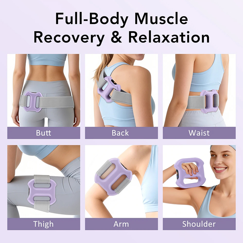 Picture of Electric Body Fascia Ring Fitness Massage Ring 5 Levels Vibration Body Shaping Massager Belly Waist Deep Tissue Massage Device