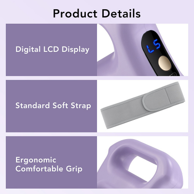 Picture of Electric Body Fascia Ring Fitness Massage Ring 5 Levels Vibration Body Shaping Massager Belly Waist Deep Tissue Massage Device