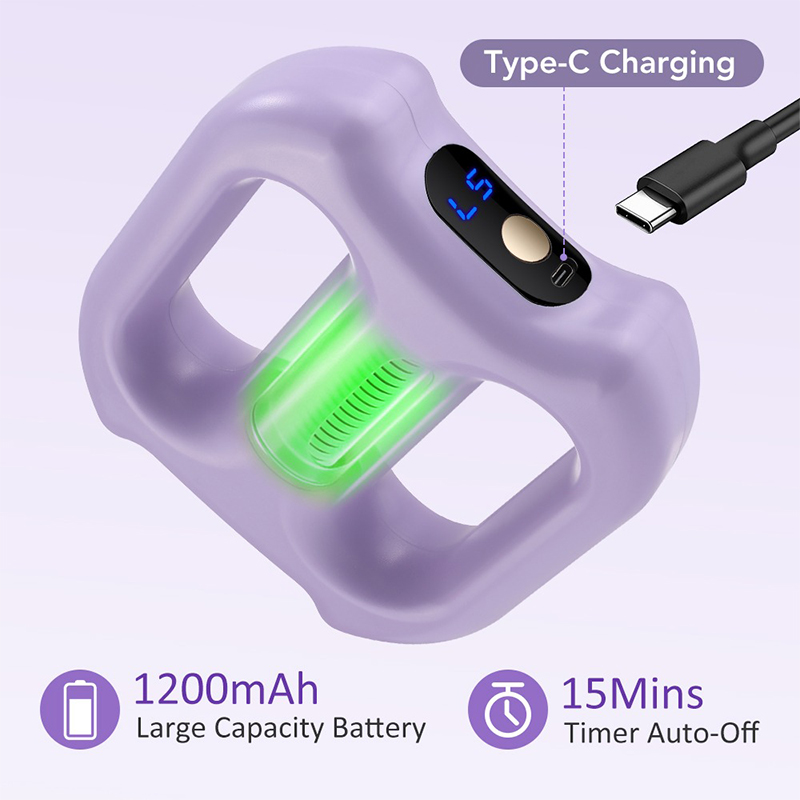 Picture of Electric Body Fascia Ring Fitness Massage Ring 5 Levels Vibration Body Shaping Massager Belly Waist Deep Tissue Massage Device