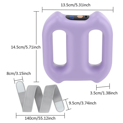 Picture of Electric Body Fascia Ring Fitness Massage Ring 5 Levels Vibration Body Shaping Massager Belly Waist Deep Tissue Massage Device