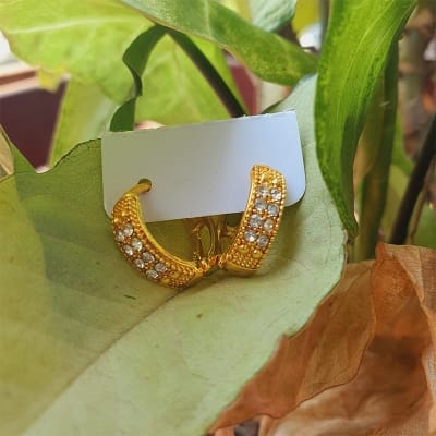 Picture of Ear Rings Set 3 Pairs / 6 Pcs Stylish ans Small metal Stud Earrings - Women 10 MM