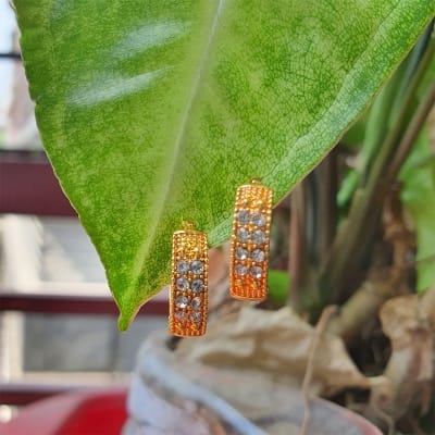 Picture of Ear Rings Set 3 Pairs / 6 Pcs Stylish ans Small metal Stud Earrings - Women 10 MM