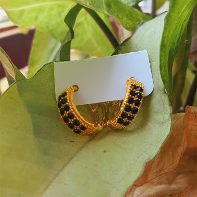 Picture of Ear Rings Set 3 Pairs / 6 Pcs Stylish ans Small metal Stud Earrings - Women 10 MM