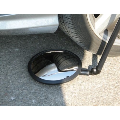 Picture of Shatterproof Convex Shaped Under Car Search Mirror-Black