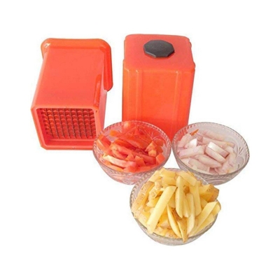 Picture of Plastic Potato Chips Maker Slicer Cutter French Fries Cutters Finger Chipser for Kitchen-Multicolor