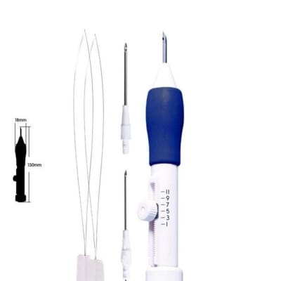Picture of 3 Size Embroidery Punch Needle Stitching Tool Set-White