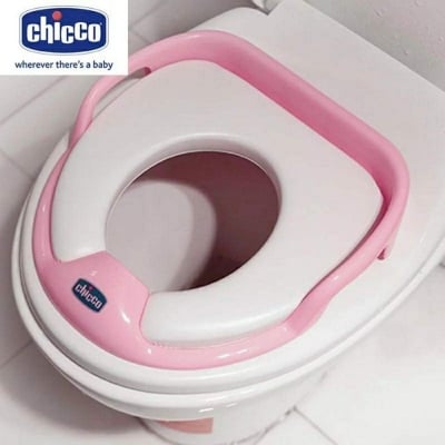 Picture of CHICCO Baby Toilet Potty Training Seat for Kids - Pink-Pink