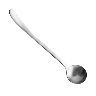 Picture of Long Handle Spoons  Stainless Steel Teaspoons Soup Spoons 12 Inch Long Round Spoons Size:12in-Silver