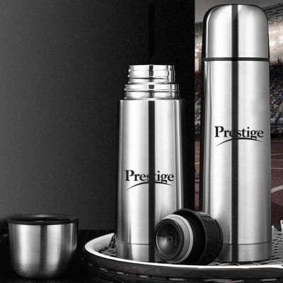 Picture of 750 ml, Prestige Stainless Steel Flask,  Silver-Silver