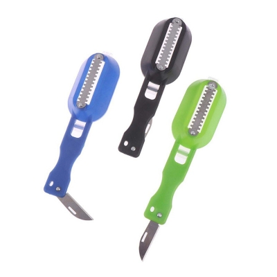 Picture of box fish piller witn mini knifr for fish cleaning multicolor - Kitchen Accessories - Kitchen Accessories-Multicolor