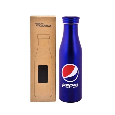 Picture of 500ml PEPSI Design stainless steel Vacuum Water Bottle blue-Blue