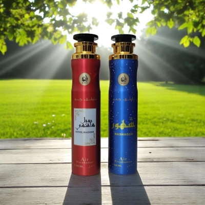 Picture of Hadia ROYEL HASHIMI & MASHHOOR Combo | 2 Air Fresheners 300ml | Arabic Long-Lasting Scent
