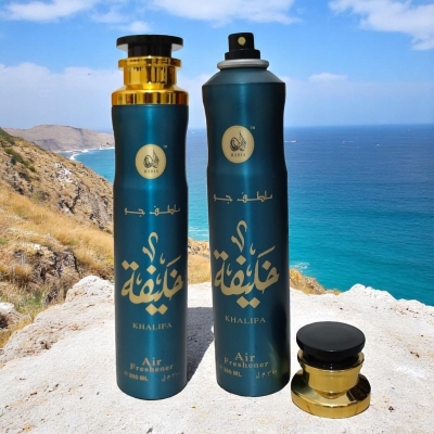 Picture of Hadia Khalifa Arabic Air Freshener – 2pcs 300ml Spray Set for Home, Shop, Prayer Room