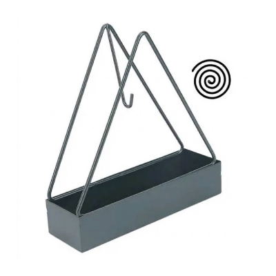 Picture of Triangular Mosquito Coil Holder: Home Creative Incense Burner Tray, Fireproof Ash Catcher, Mosquito Coil Stand