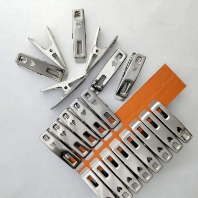 Picture of (Set of 20) Cloth Hanging Pins | Cloth Drying Clips | Clothes Pegs | Clothes Clips-Silver