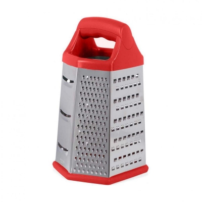 Picture of STAINLESS STEEL 6 SIDED CHEESE GRATER 14X12X23 CM-Multicolor