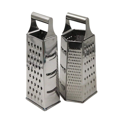 Picture of stainless steel box tapered grated 4 sided fruit grater-Silver