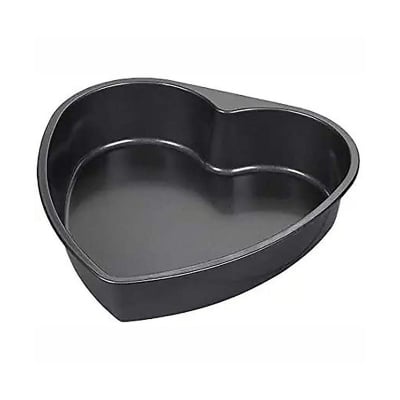 Picture of 1 pcs (M size) Lave Shape Cake Mould tin for Microwave Oven Bakeware,  Black-Black