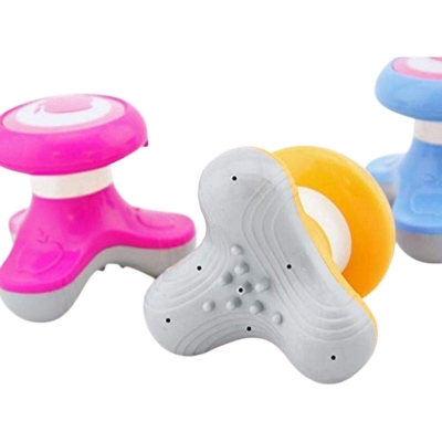 Picture of Mini USB Battery Full Body Massage Wave Vibrating Electric Handled Massager-Multicolor