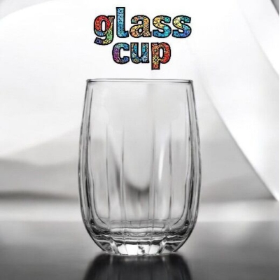 Picture of 380ML Round Soda Lime Glass Cups - Lightweight, Dishwasher Safe, Set of 6 Clear Glasses with a Timeless Classic Look