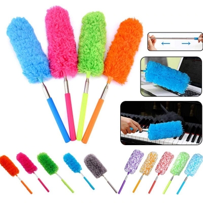 Picture of Microfiber Duster Brush Extendable Hand Dust Cleaner Anti Dusting Brush Home Air-condition Car Furniture Cleaning-Multicolor