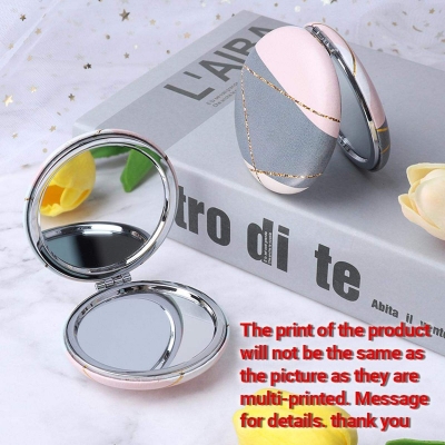 Picture of Portable Compact Mirror Foldable Cute Cartoon Unicorn Metal Travel Makeup Mirror for Girls-Multicolor
