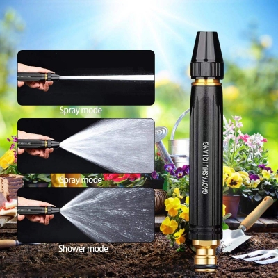 Picture of Adjustable Nozzle Machine Cleaning Gun Car Tool High Water Spray-Black