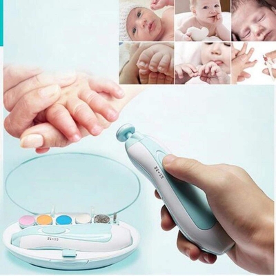 Picture of Baby Care Electric Nail Trimmer Kids Nail Scissors Grooming Tool Baby Care Safety Manicure Pedicure Clipper Cutter For Newborn-Multicolor