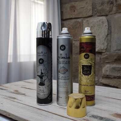 Picture of Hadia Sultan Ahlam Dirham 3pcs Arabic Air Freshener Combo 300ml Each – Long-Lasting Room Spray