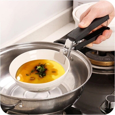 Picture of Stainless Steel+Pp+Silicone Hot Bowl Clamp, Used To Remove The Hot Bowl From The Steamer Kitchen Tool ( - Lemon Squeezer-Multicolor