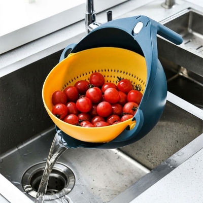 Picture of New Multifunctional Vegetable Cutter Kitchen Shredder Household Slicer Potato Grater Kitchen Tool Accessories Two Colors-Blue