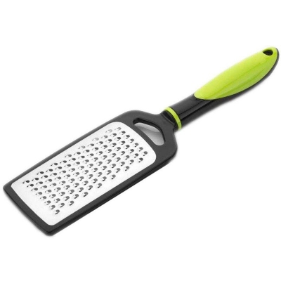 Picture of Lemon Zester & Cheese Grater - Cheese, Lemon, Ginger, Garlic, Vegetables, Fruits - Stainless Steel Protective Cover, Dishwasher Safe -27" cm Flat (Green)-Green