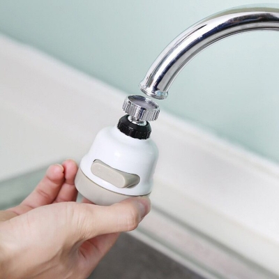 Picture of Water Saving Sprayer Tap Attachment – 360° Adjustable Faucet Head – Anti Splash Shower Nozzle – Kitchen Sink Filter Diffuser – Durable Stainless Steel + ABS