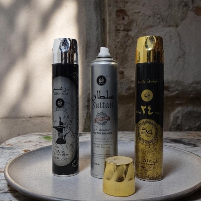 Picture of Hadia Oud Sultan Dirham Combo – 3pcs 300ml Arabic Air Freshener for Home, Shop, Office