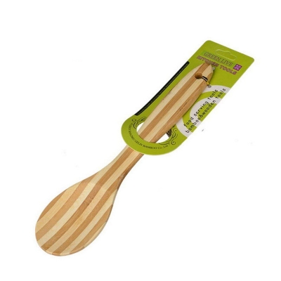 Picture of Bamboo serving spoon for Kitchen unic Design serving spoon-Brown