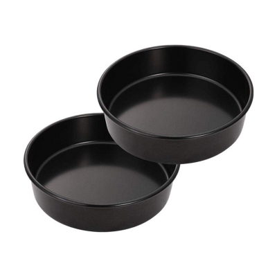 Picture of 2 Pcs set round Nonstick Springform Cake Pan Without Grips (Size= M, L)-Black