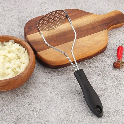 Picture of Stainless Steel Potato Mashers Kitchen Bar Potatoes Crusher Crushing Tool Kitchen Accessories - Kitchen Accessories - Kitchen Accessories - Kitchen Accessories-Silver