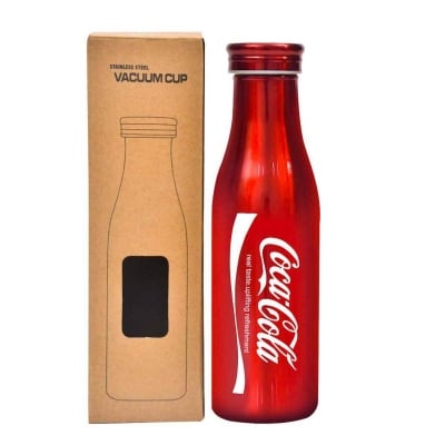 Picture of 500ml coca cola Design stainless steel Vacuum Water Bottle Red-Red