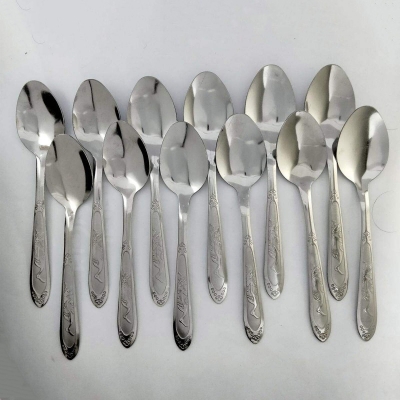 Picture of Stainless Steel Tea Spoon Set - 12 pcs-Silver