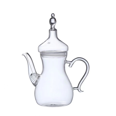 Picture of 1 pcs Serving Tea Pot Fragrant Tea Heat Resistant 1L Gooseneck Clear Glass Tea Pot | Teapots | Dinnerware & Serving Dishes | Kitchen, Dining