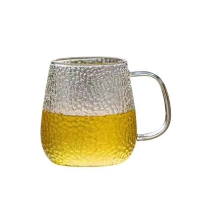 Picture of Premium Borosilicate Glass Mug - Clear Round Shape, Scratch-Resistant, Lightweight, 380 ML, Microwave Safe - Set of 6 Mugs for Tea, Coffee, Milk, Hot & Cold Drinks