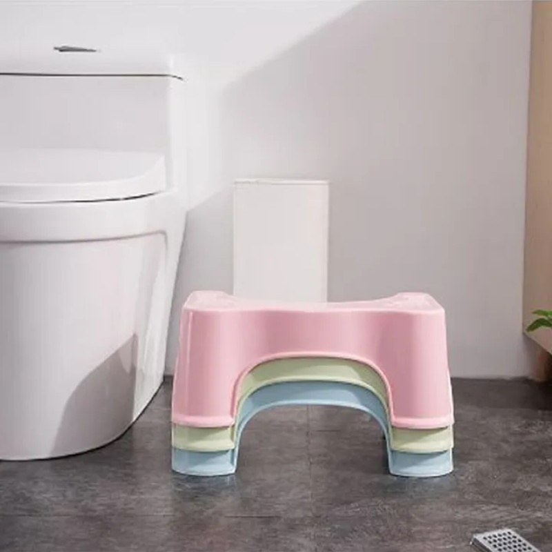 Picture of Ergonomic Plastic Toilet Stool for Better Posture Alleviates Constipation and Bloating with Durable Non-Slip Footrest Design Perfect for Adults Children and Pregnant Women in Modern Bathrooms to Ensure Proper Health Relief.