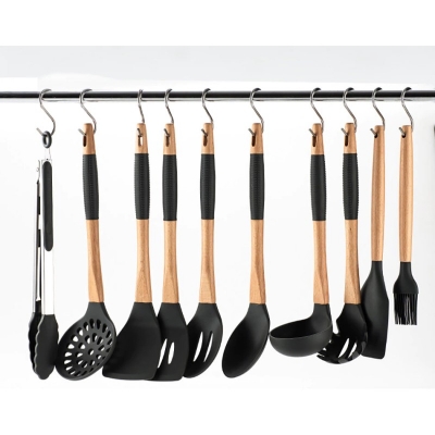 Picture of 5 pcs S-hooks for Hanging Flower Pot Holder Kitchen Utensils Clothes Bags Towels Plant Hooks for kitchen-Silver