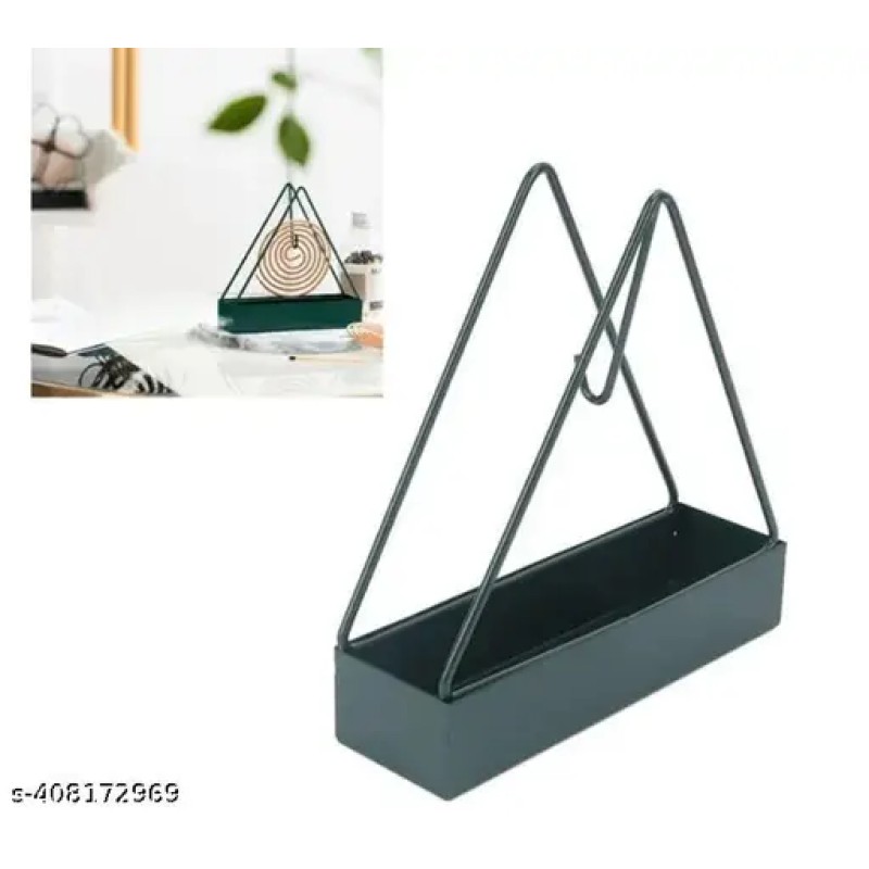 Picture of Triangular Mosquito Coil Holder: Home Creative Incense Burner Tray, Fireproof Ash Catcher, Mosquito Coil Stand