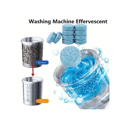 Picture of 10 pcs upgrade Washing Machine Cleaner White Count Powder Tablets Fresh Washing