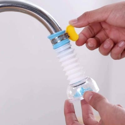 Picture of Universal Rotating Faucet Tap Head Water Purifier – Activated Carbon Filter for Kitchen & Bathroom – 1pcs – Removes Odors & Impurities – Easy to Install Water Filter