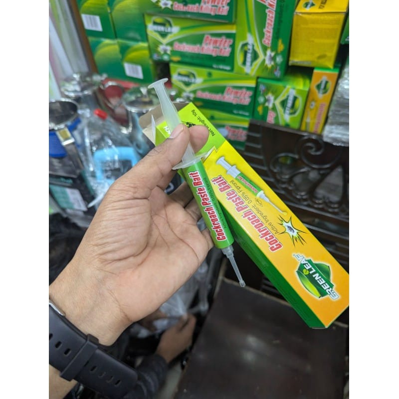 Picture of Green Leaf Cockroach Paste Bait | Highly Effective & Fast-Acting Gel | Kills Entire Colony & Eggs | Long-Lasting Indoor Pest Control Solution