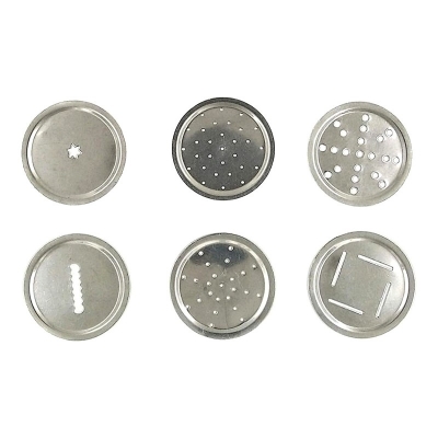 Picture of Stainless Steel Indian Made Sevanazhi Sevai Nazhi Sev Sancha Gathiya Murukulu Janthikulu Idiyappam Maker with Free 6 Different Jali-Silver
